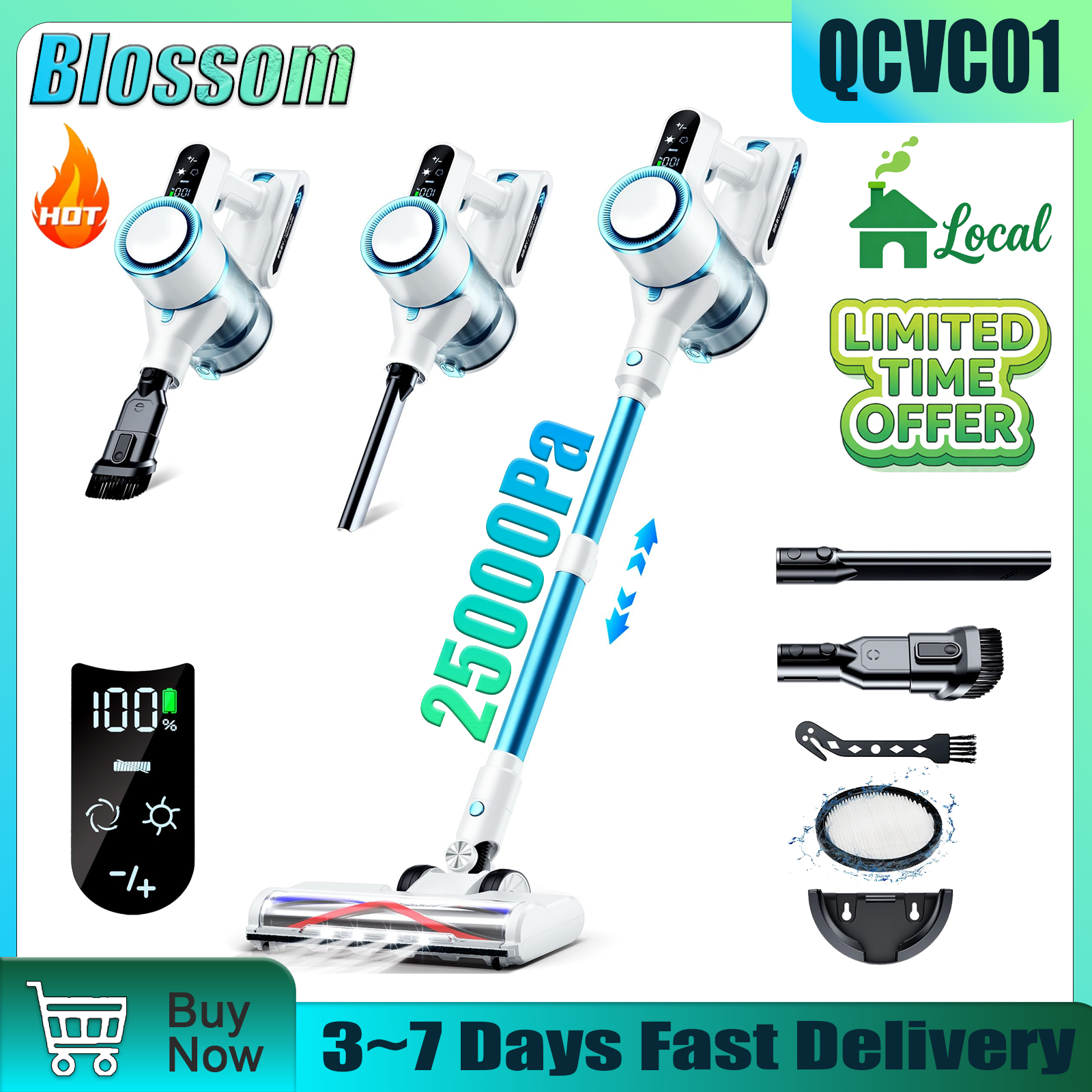Blossom QCVC01 Wireless Vacuum - Interior Design Kitchen บทวิจารณ์และราคา