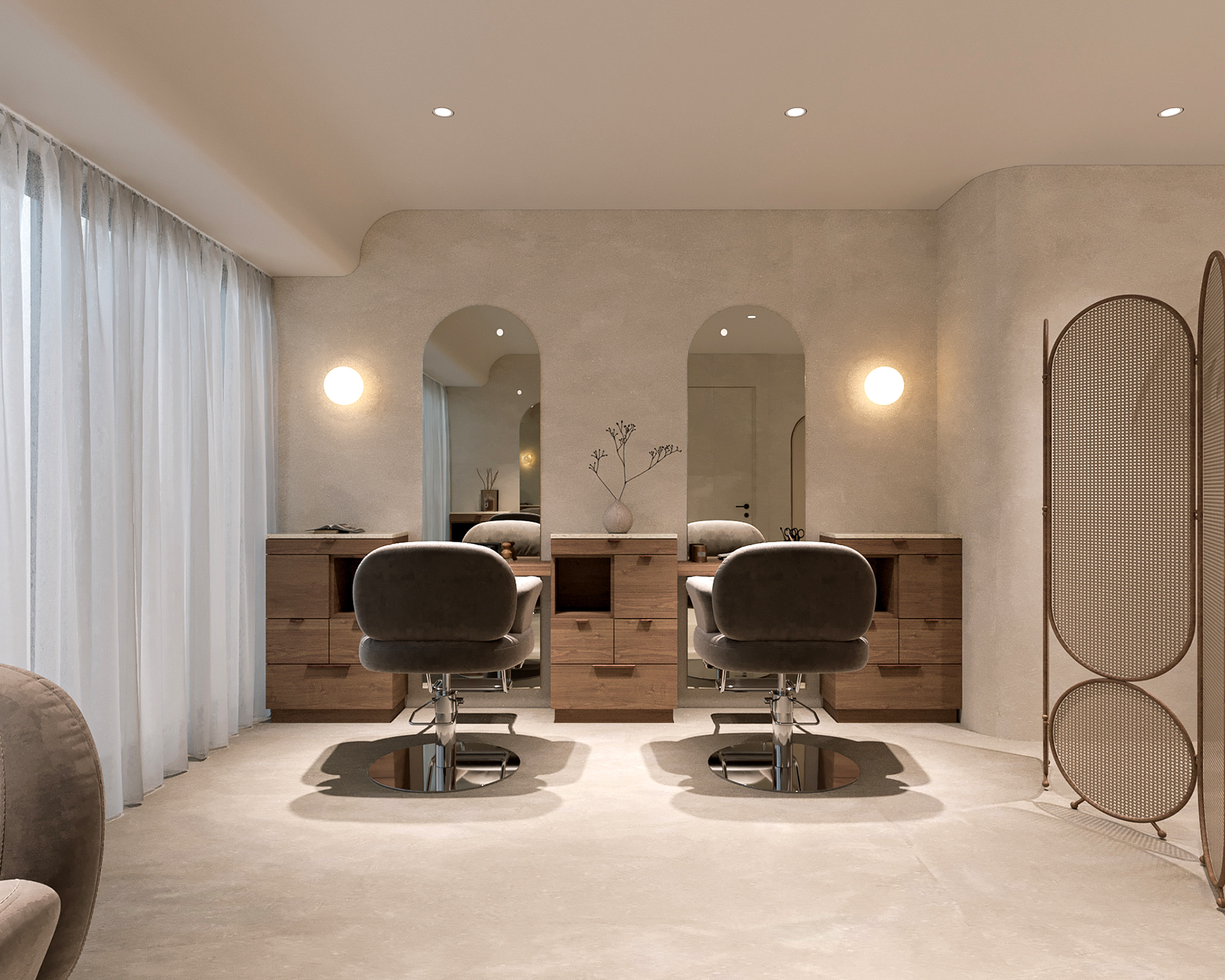 High-end nail salon furniture, - Interior Design Nail Salon บทวิจารณ์และราคา