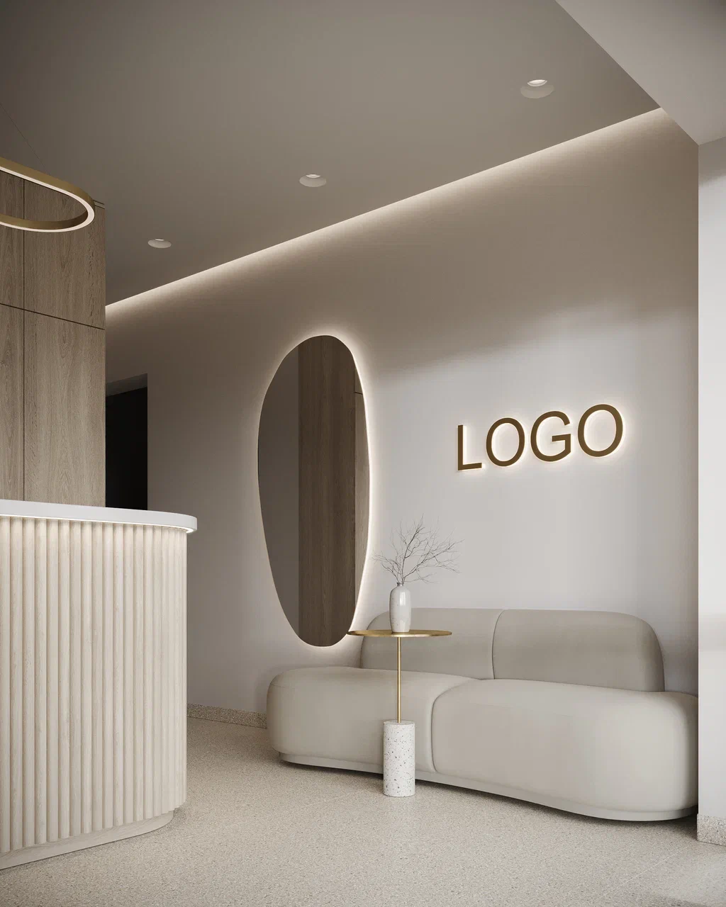 Beauty Salon Store Furniture N - Interior Design Nail Salon บทวิจารณ์และราคา