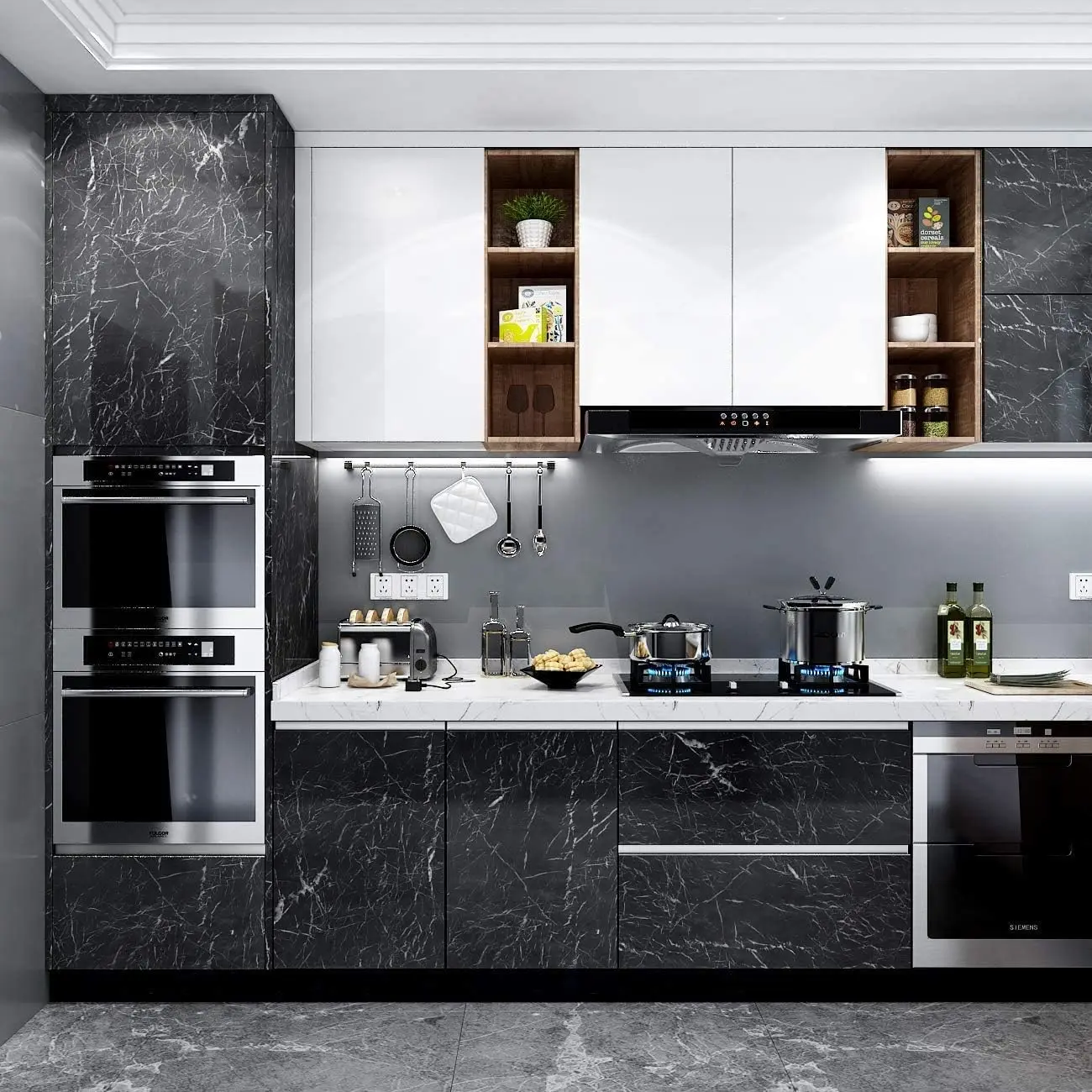Marble Contact Paper Granite B - Interior Design Kitchen บทวิจารณ์และราคา