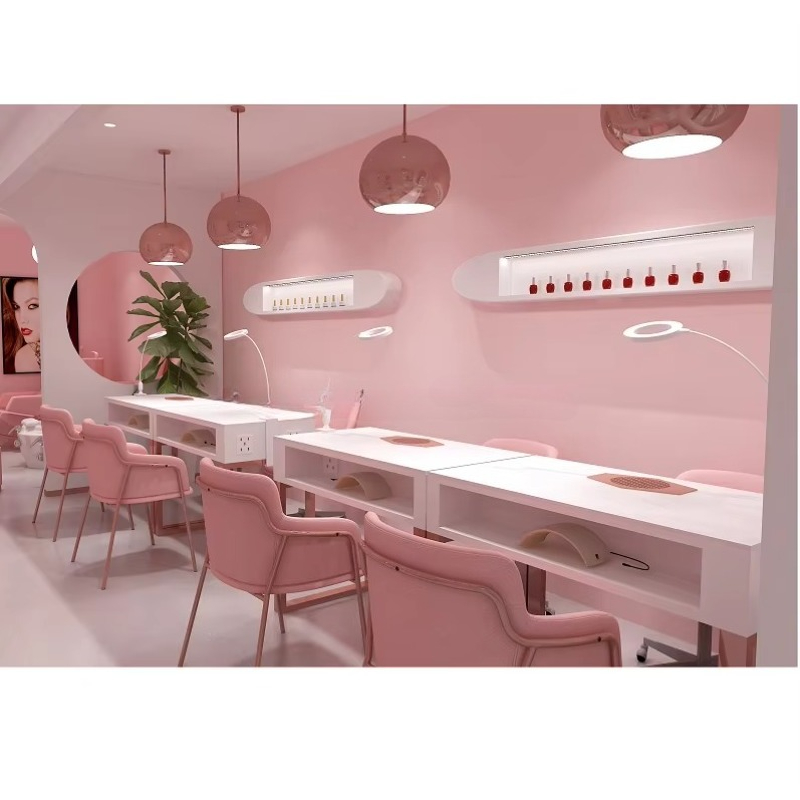 Custom Modern Commercial Furni - Interior Design Nail Salon บทวิจารณ์และราคา