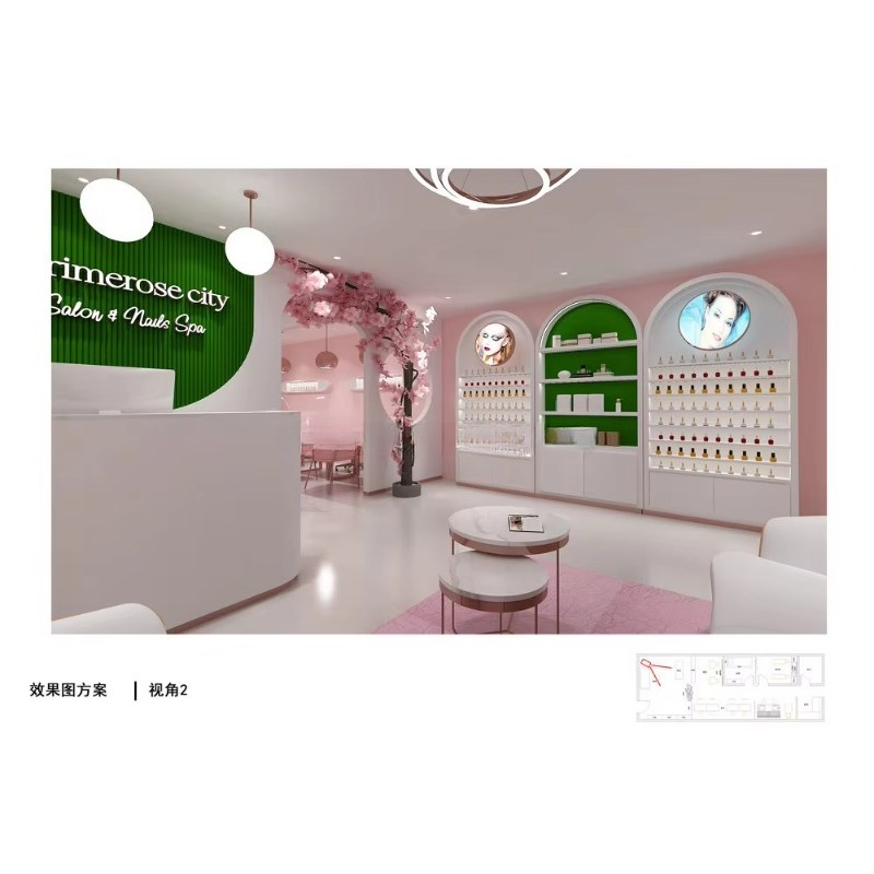 Custom Modern Commercial Furni - Interior Design Nail Salon บทวิจารณ์และราคา