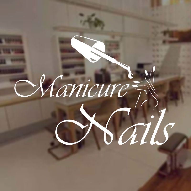 Wall Decal Manicure Vinyl Wind - Interior Design Nail Salon บทวิจารณ์และราคา