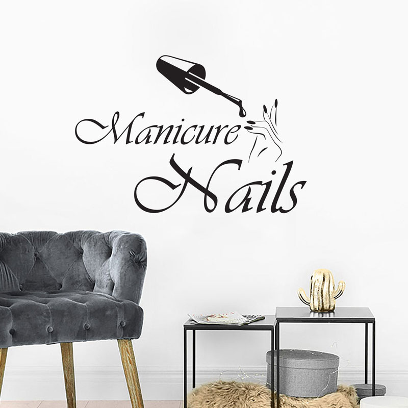 Wall Decal Manicure Vinyl Wind - Interior Design Nail Salon บทวิจารณ์และราคา