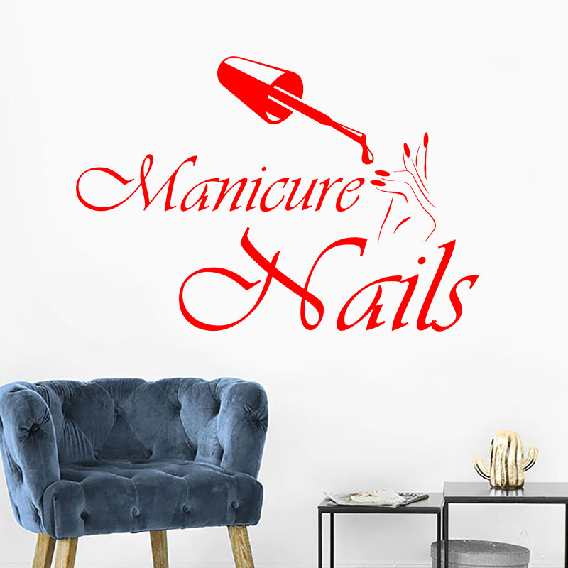 Wall Decal Manicure Vinyl Wind - Interior Design Nail Salon บทวิจารณ์และราคา