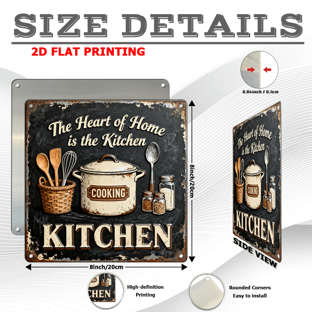 Vintage Metal Kitchen Wall Dec - Interior Design Kitchen บทวิจารณ์และราคา