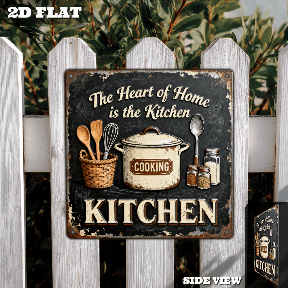 Vintage Metal Kitchen Wall Dec - Interior Design Kitchen บทวิจารณ์และราคา