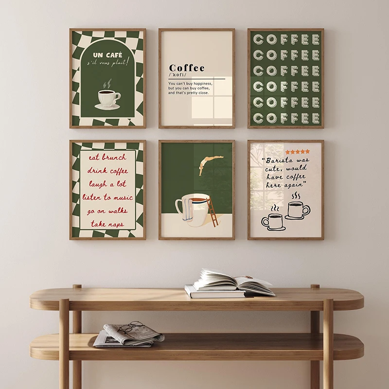 Abstract Funny Coffee Club Ser - Interior Design Kitchen บทวิจารณ์และราคา