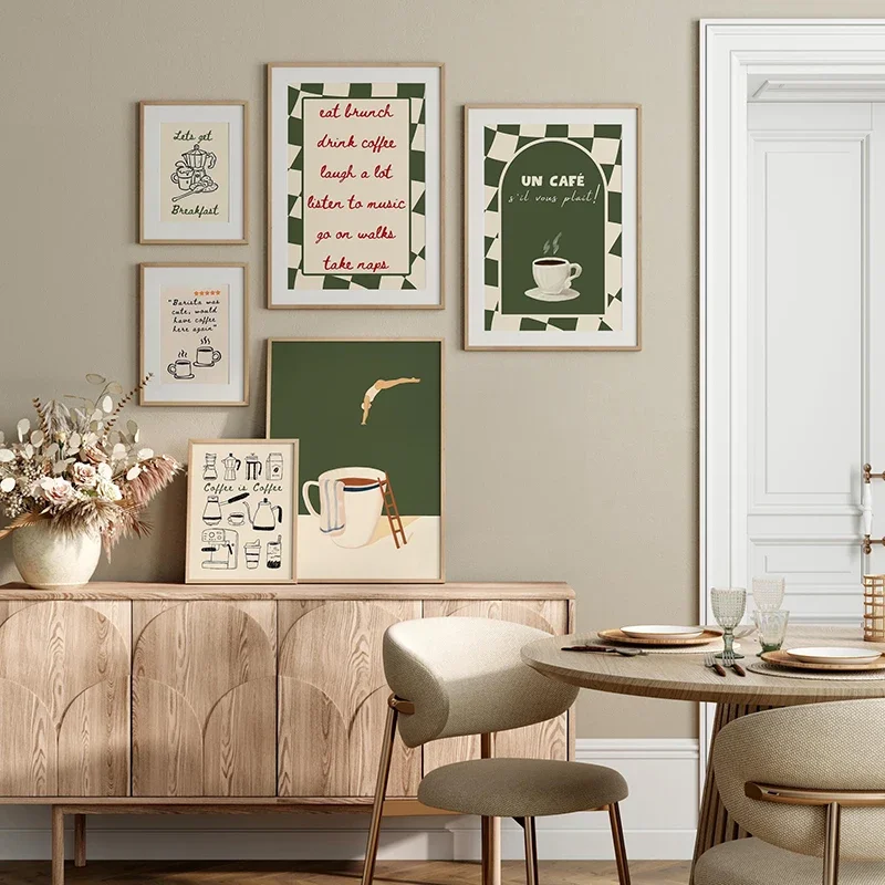Abstract Funny Coffee Club Ser - Interior Design Kitchen บทวิจารณ์และราคา