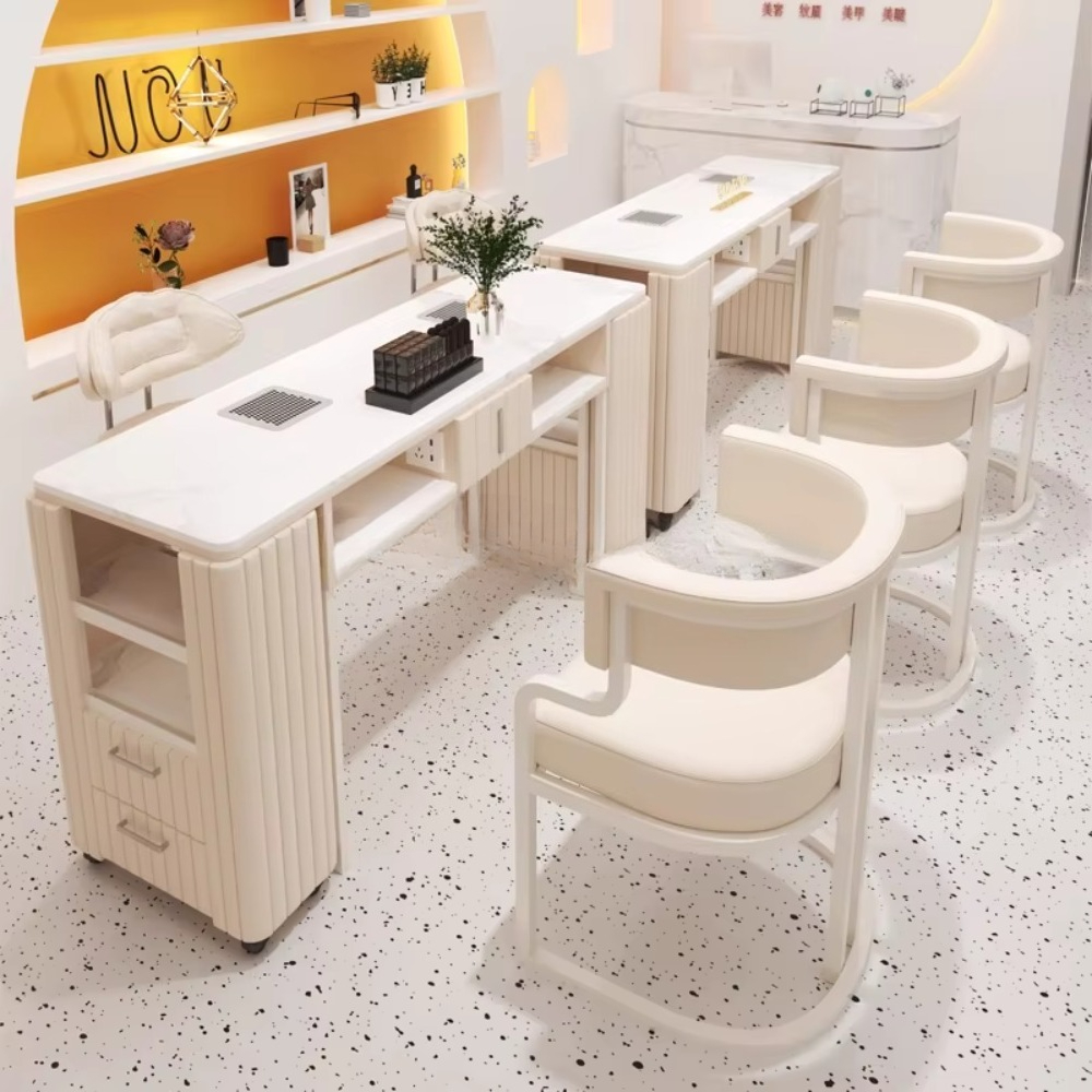 Luxury Modern Black Nail Furni - Interior Design Nail Salon บทวิจารณ์และราคา