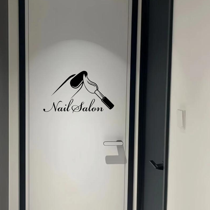 Nail Salon Shop Wall Decal Man - Interior Design Nail Salon บทวิจารณ์และราคา