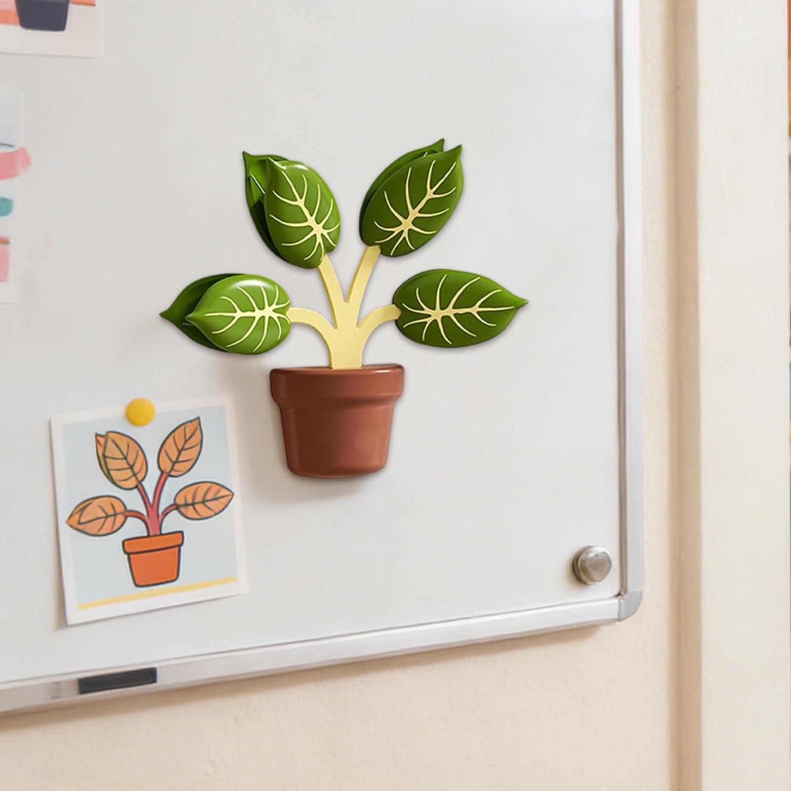 3D Potted Plant Refrige Magnet - Interior Design Kitchen บทวิจารณ์และราคา