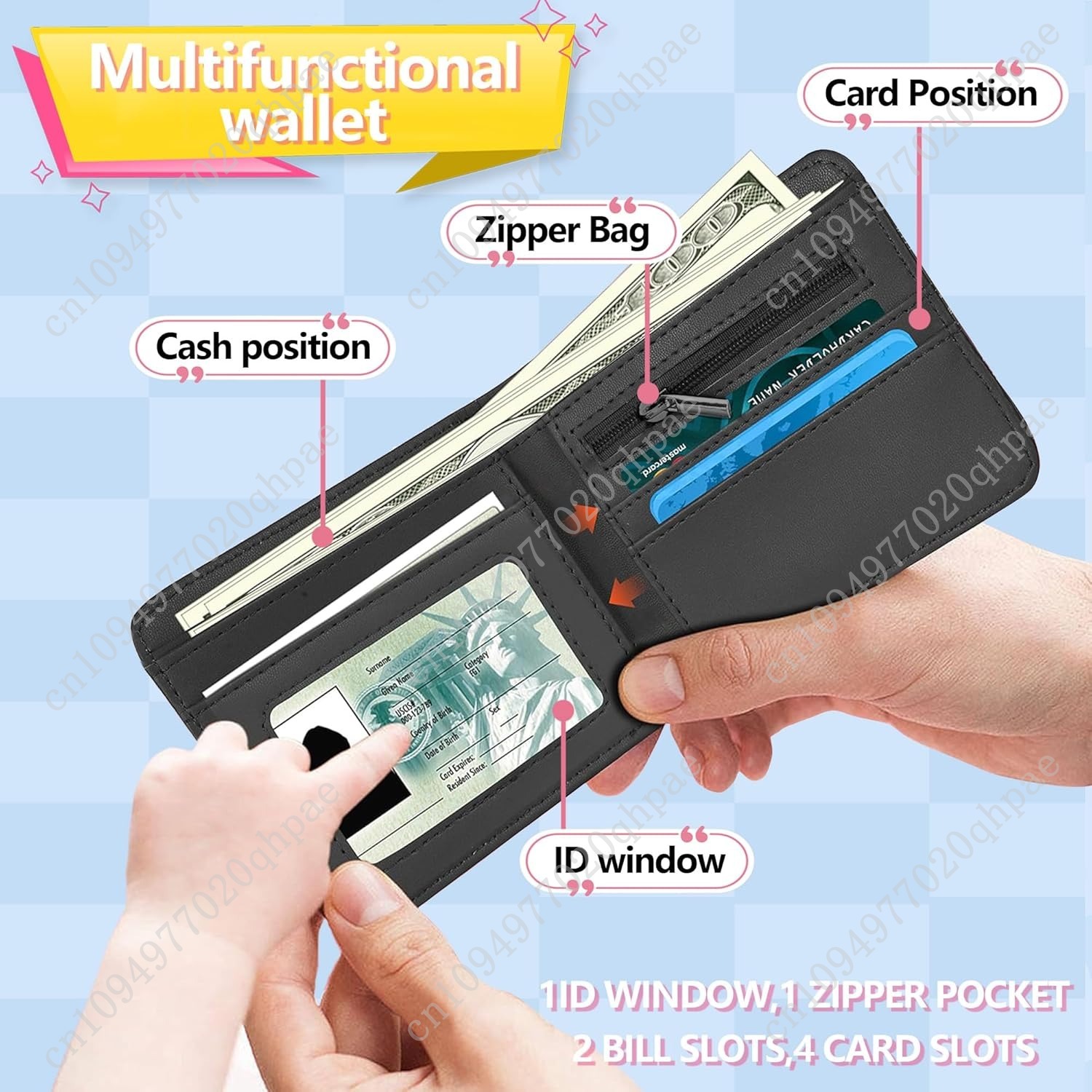 Cool Blocking Leather Wallet f - Interior Design Id บทวิจารณ์และราคา